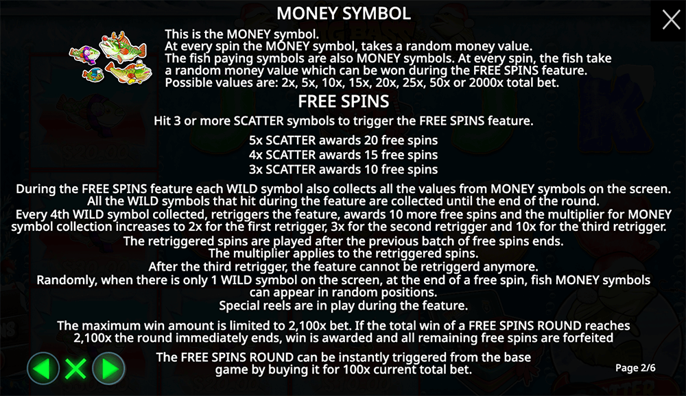 Christmas Big Bass Bonanza Rules